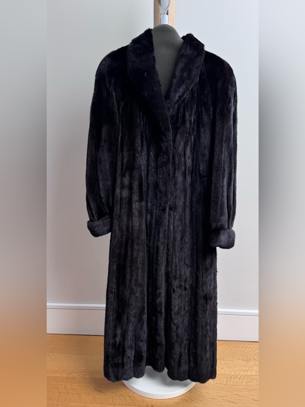 Dior Black Full-Length Mink Coat
